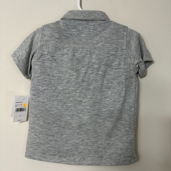 NWT 7 For All Mankind 2 Piece Set Knit Denim/Jean Shorts and Polo Shirt  Boys 3T - Picture 8 of 10